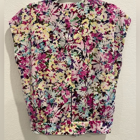 Cabi Colorful Floral Blouse Size Medium - Picture 5 of 7